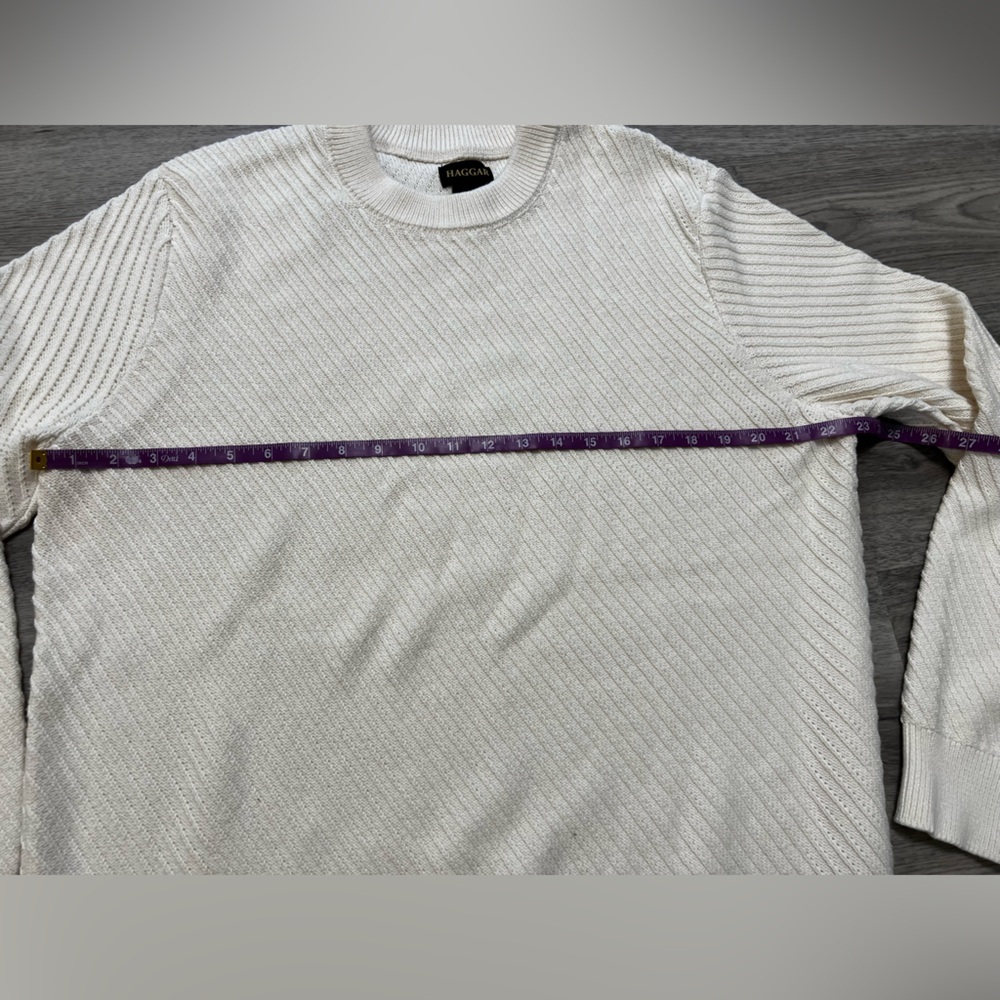 Haggar Men's Long Sleeve Crew Sweater size L - Picture 5 of 6